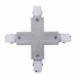 Conector + Carril Trifásico Plata