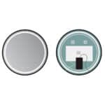 Espejo Iluminado Baño "Alemania" Ø90Cm Blanco Frío/Natural/Cálido Sensor Antivaho/On-Off Dimable Marco [LIMEX-ALEM005/90NG - Imagen 3