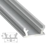 Perfíl Aluminio Tipo TERRA 2,02M - Anodizado Plata - Imagen 3