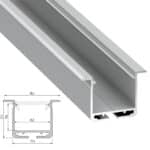 Perf&iacute;l Aluminio Tipo inDILEDA 2,02M - Imagen 3