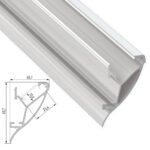 Perf&iacute;l Aluminio  CONVA 2,02M - Lacado Blanco