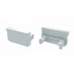 Tap&oacute;n Final Perf&iacute;l Tipo A - Pl&aacute;stico Blanco-Con Agujero