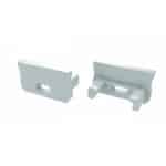 Tap&oacute;n Final Perf&iacute;l Tipo A - Pl&aacute;stico Blanco-Con Agujero - Imagen 3