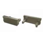 Tap&oacute;n Final Perf&iacute;l Tipo D - Pl&aacute;stico Blanco-Con Agujero - Imagen 6