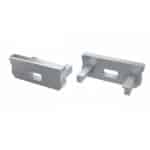 Tap&oacute;n Final Perf&iacute;l Tipo D - Pl&aacute;stico Blanco-Con Agujero - Imagen 9