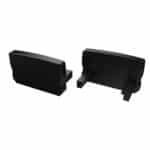 Tap&oacute;n Final Perf&iacute;l Tipo D Alto - Pl&aacute;stico Blanco-Con Agujero - Imagen 4