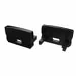 Tap&oacute;n Final Perf&iacute;l Tipo D Alto - Pl&aacute;stico Blanco-Con Agujero - Imagen 5