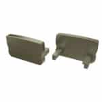 Tap&oacute;n Final Perf&iacute;l Tipo D Alto - Pl&aacute;stico Blanco-Con Agujero - Imagen 6