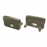 Tap&oacute;n Final Perf&iacute;l Tipo D Alto - Pl&aacute;stico Blanco-Con Agujero - Imagen 7