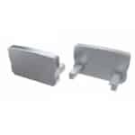 Tap&oacute;n Final Perf&iacute;l Tipo D Alto - Pl&aacute;stico Blanco-Con Agujero - Imagen 8