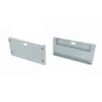 Tap&oacute;n Final Perf&iacute;l Tipo LARGO - Aluminio - Blanco - Con Agujero - Imagen 3