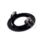 Aro Foco Downlight Circular Basculante  "Vepa" Acero 90mm - Negro - Imagen 4