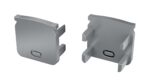 Perfíl Aluminio KIMERA-HELSE Anodizado Plata con Difusor Opal y Tapones 2,02M - Imagen 3