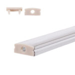 Perf&iacute;l Aluminio para Tira LED Difusor Transparente LLE-A1707-T x 2M - Imagen 3