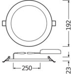[LVE-4058075063921] Downlight LED LEDVANCE   17W 1350Lm 3000K 120º IP20 - Imagen 4