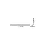 [LVE-4058075106154] Luminaria LED Lineal Ledvance "Compact" 14W 1400Lm 3000K 140º IP20