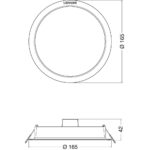 [LVE-4058075703087] Downlight LED LEDVANCE   13W 1300Lm 4000K 100&ordm; IP44 - Imagen 3