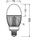 [LVE-4058075765931] Bombilla LED OSRAM E27 29W 3600Lm 2700K 360&ordm; IP65 - Imagen 3