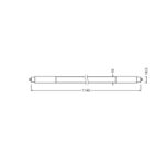 [LVE-4058075824331] Tubo LED T5 Ledvance G5 16W 2400Lm 6500K 190&ordm; IP20 - Blanco Fr&iacute;o