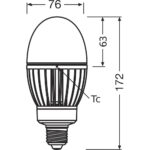 [LVE-4099854040689] Bombilla LED LEDVANCE E27 29W 3600Lm 2700K 360&ordm; IP65 - Imagen 3