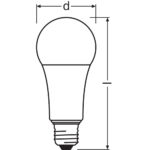 [LVE-4099854044014] Ledvance/Osram Bombilla LED "Classic" E27 14W 1521Lm 2700K 200&ordm; IP20 Regulable - Blanco Muy C&aacute;lido - Imagen 3