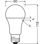 [LVE-4099854048906] Ledvance/Osram Bombilla LED "Classic" E27 13W 1521Lm 2700K 200&ordm; IP20 - Blanco Muy C&aacute;lido - Imagen 4