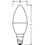 [LVE-4099854049323] Ledvance/Osram Bombilla LED "Classic" E14 4,9W 470Lm 2700K 200º IP20 - Blanco Muy Cálido - Imagen 4