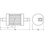 [LVE-4099854049736] Ledvance/Osram Bombilla LED "Special" R7s 8W 1055Lm 2700K 330&ordm; IP20 - Imagen 3