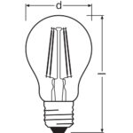 [LVE-4099854054396] Ledvance/Osram Bombilla LED "Classic" E27 7W 806Lm 2700K 300&ordm; IP20 Regulable - Blanco Muy C&aacute;lido - Imagen 4