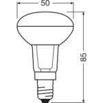 [LVE-4099854058639] Ledvance/Osram Bombilla LED Spot E14 1,5W 110Lm 2700K 36&ordm; IP20 - Imagen 3