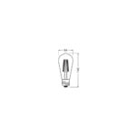 [LVE-4099854060236] Ledvance/Osram Bombilla LED "Classic" E27 3,8W 806Lm 3000K 320&ordm; IP20 - Imagen 4