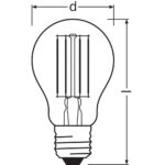 [LVE-4099854060915] Ledvance/Osram Bombilla LED "Classic" E27 7,5W 1055Lm 2700K 300&ordm; IP20 Regulable - Blanco Muy C&aacute;lido - Imagen 3