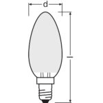[LVE-4099854061738] Ledvance/Osram Bombilla LED "Classic" E14 3,4W 470Lm 2700K 300&ordm; IP20 Regulable - Imagen 4