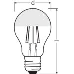 [LVE-4099854062742] Ledvance/Osram Bombilla LED "Classic" E27 6,5W 650Lm 2700K 300&ordm; IP20 - Imagen 3