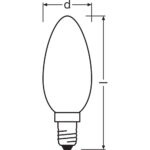 [LVE-4099854065613] Ledvance/Osram Bombilla LED "Classic" E14 4,2W 470Lm 2700K 300&ordm; IP20 Regulable - Imagen 3