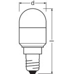 [LVE-4099854066993] Ledvance/Osram Bombilla LED "Special" E14 2,3W 200Lm 2700K 200&ordm; IP20 - Blanco Muy C&aacute;lido - Imagen 4