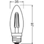 [LVE-4099854067495] Ledvance/Osram Bombilla LED "Classic" E27 4,8W 470Lm 2700K 300&ordm; IP20 Regulable - Blanco Muy C&aacute;lido - Imagen 4