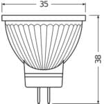 [LVE-4099854070396] Ledvance/Osram Bombilla LED Spot GU4 2,5W 184Lm 4000K 36º IP20