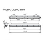 Equipo Estanco "Philips" IP65 2xTubo LED 120Cm W Lm ºK IP65 H [PH-36603699]