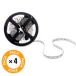Pack 4 Tiras LED 72W 4200Lm 300 X SMD5050 12VDC IP33 x5M 40.000H [PL-219012-RGB-IP33-PK4-AP] - Imagen 3