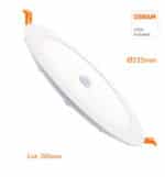 Placa LED Circular 24W - 22W- 20W -18W con Detector de Movimiento - 2700K+CCT - OSRAM CHIP - Imagen 9