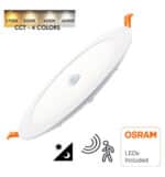 Placa LED Circular 24W - 22W- 20W -18W con Detector de Movimiento - 2700K+CCT - OSRAM CHIP - Imagen 3