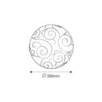 Lámpara de Techo RABALUX "Harmony Lux" 1xE27 IP20 [RAB-3852] - Imagen 3
