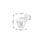 Aplique Exterior RABALUX "Paravento" 1xE27 IP44 [RAB-7147] - Imagen 3