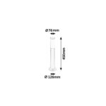 Lámpara de Suelo Exterior RABALUX "Inox torch" 1xE27 IP44 [RAB-8263]