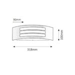 Aplique Exterior RABALUX "Roma" 1xE27 IP44 [RAB-8409] - Imagen 3