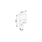 Aplique Exterior RABALUX "Medina" 1xGU10 Sensor IP44 [RAB-8834] - Imagen 3