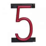 Número LED Neon 5 Ancho 90Mm Alto 161Mm Fondo 38Mm - - - Imagen 4