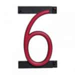 N&uacute;mero LED Neon 6 Ancho 90Mm Alto 161Mm Fondo 38Mm - - - Imagen 4