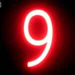 N&uacute;mero LED Neon 9 Ancho 90Mm Alto 161Mm Fondo 38Mm - - - Imagen 3